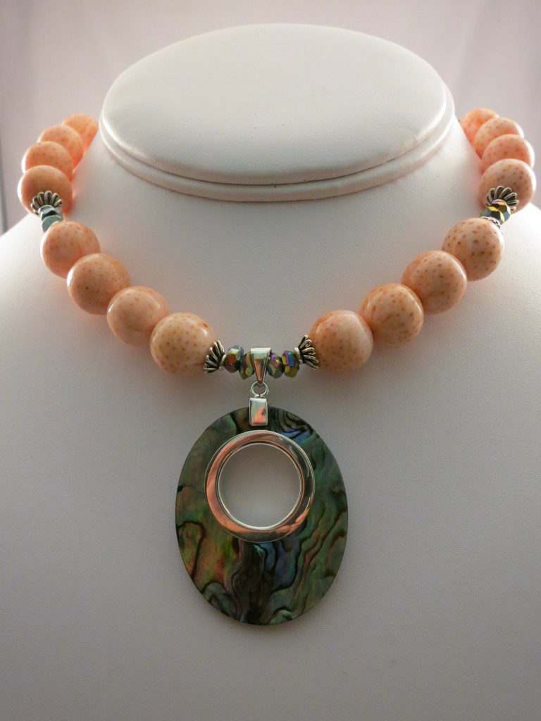 Orange Coral necklace