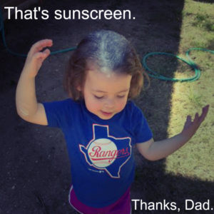 sunscreen hair