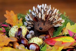 fall decor and woodland critters