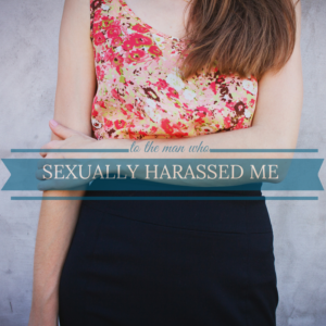 Business casual woman with overlaid text