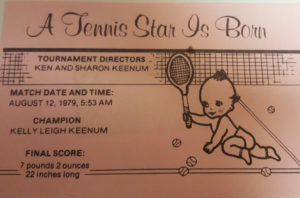 baby tennis player
