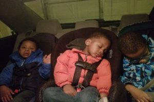 Kids in backseat