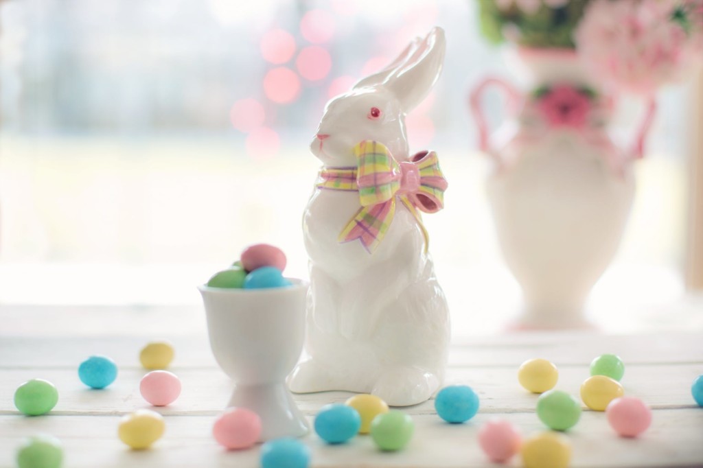 easter bunny with candy