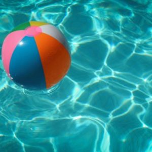pool, beach ball