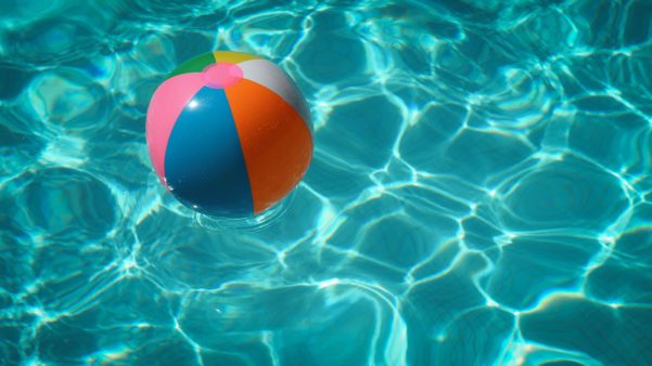 pool, beach ball
