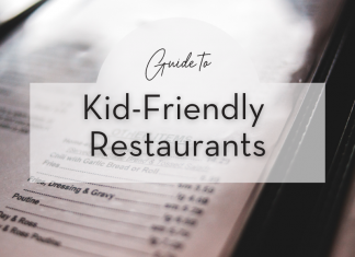 Take your children to kid-friendly restaurants.