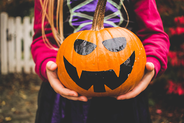 Try using stickers or paint to decorate pumpkins this Halloween to avoid a trip to the emergency room.