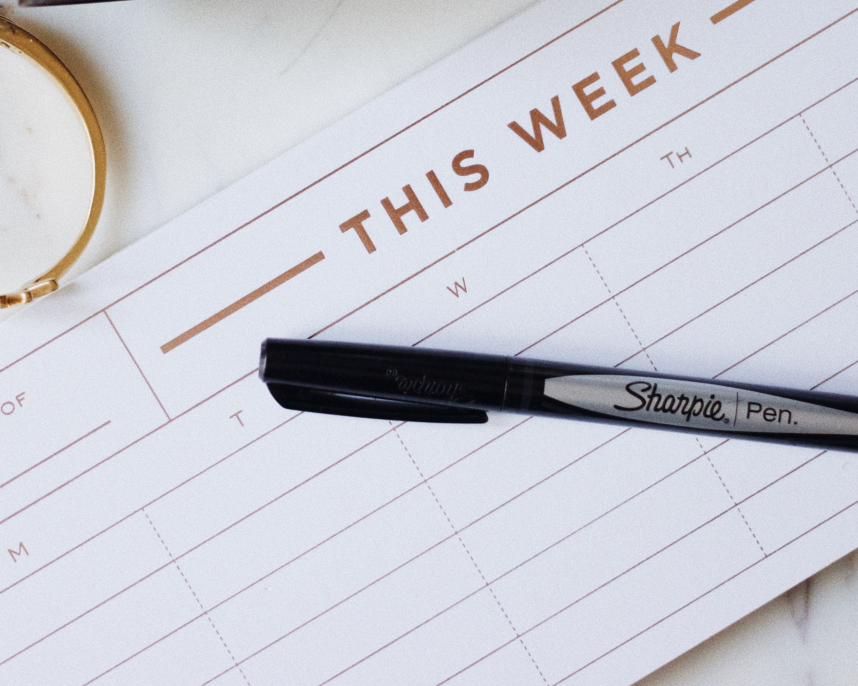 Creating a weekly planner can make your week run smoother.