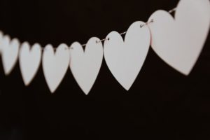 Valetine's Day heart banner