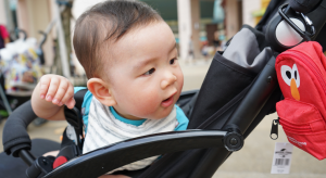 Quiet time for babies can include a walk in the stroller.