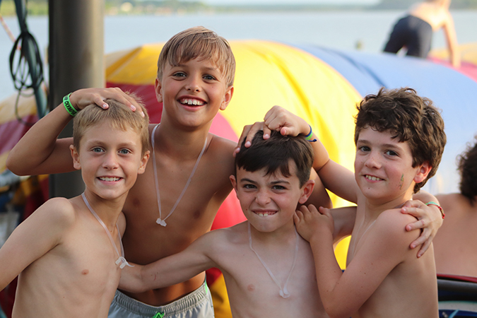 Kids can foster good friendships at Camp Olympia.