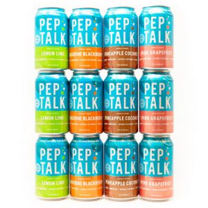 Find Pep Talk sparkling water at HEB.