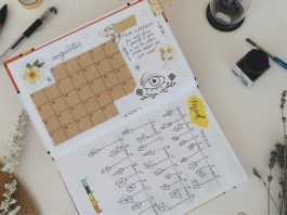 Bullet journals can help plan your schedule.