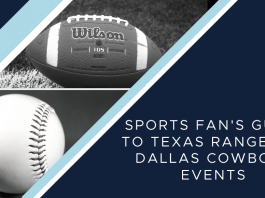 Fort Worth Moms Guide to Dallas Cowboys and Texas Rangers sports events.
