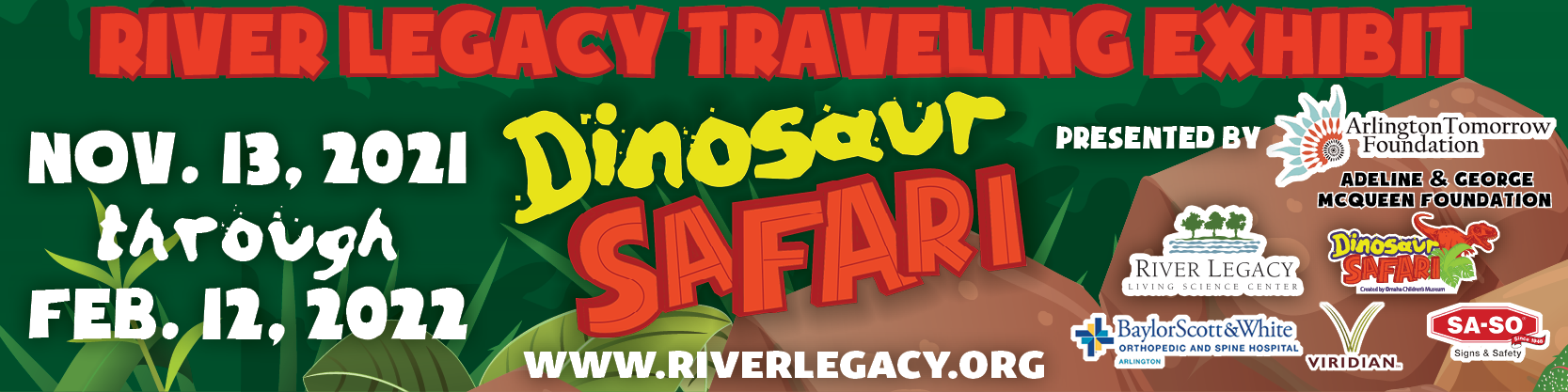 Attend Dinosaur Safari at River Legacy Living Science Center in Fort Worth.
