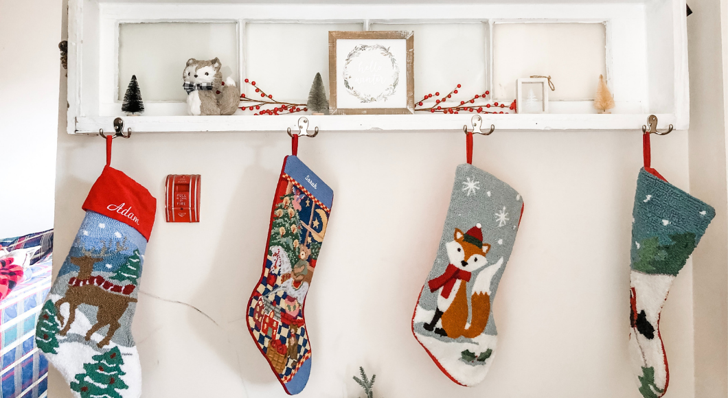 Hang the Christmas stocking of a lost loved one to remember them during the holidays.