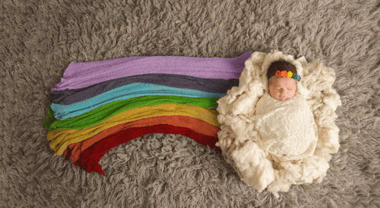 A rainbow baby is special but can bring up difficult emotions.