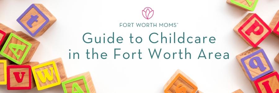 header graphic for guide to childcare in the Fort Worth area